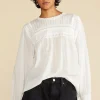 Aida Long Sleeve Organic Cotton Blouse