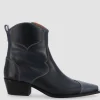 Alohas Buffalo Blues Leather Ankle Boots