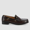 Alohas Rivet Leather Loafers