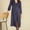 Aurelie Stretch Silk Bustier Dress