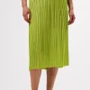 Blaze Pleated Recycled Sateen Skirt