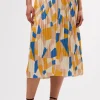 Blaze Pleated Recycled Sateen Skirt
