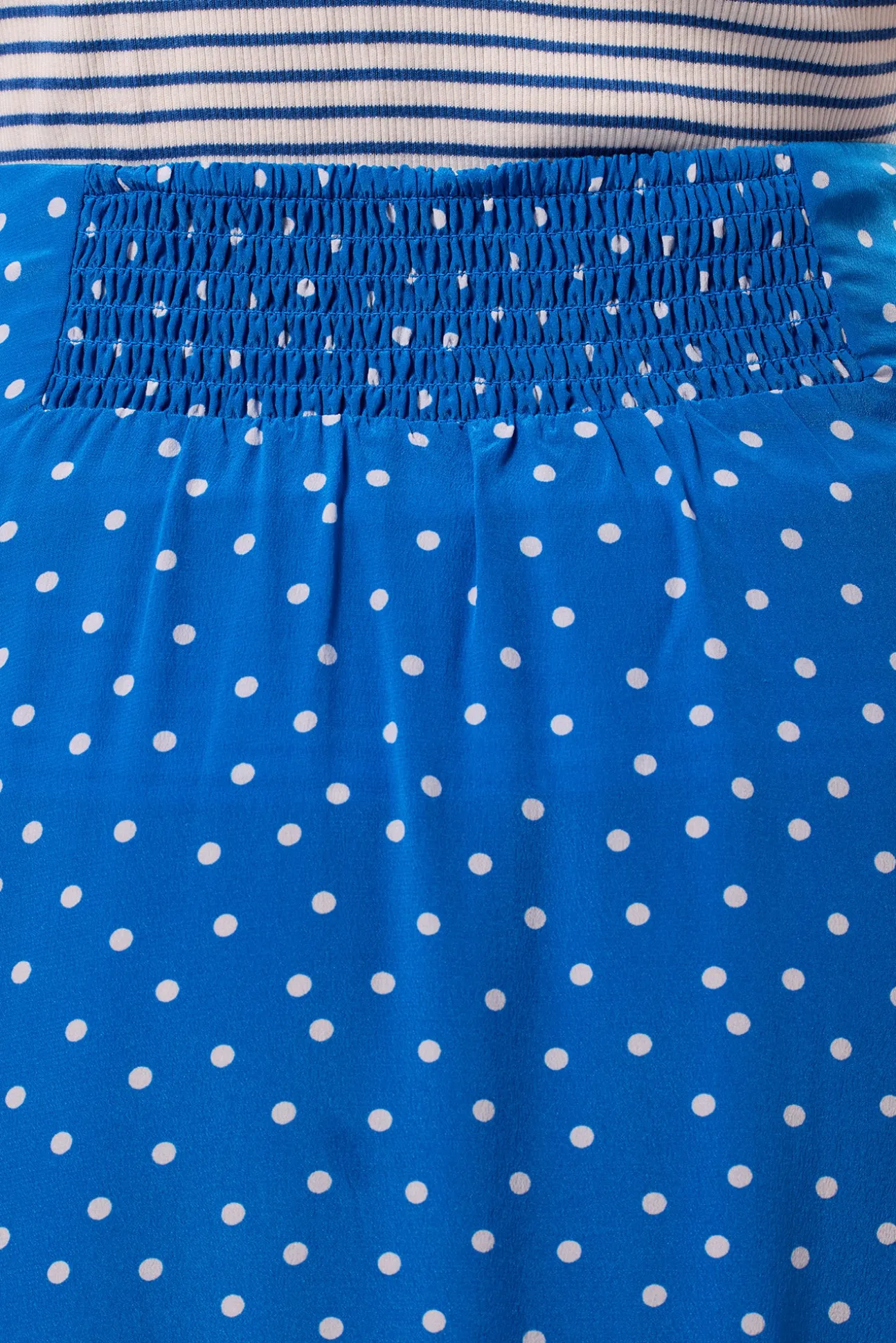 Button Front Washable Silk Skirt