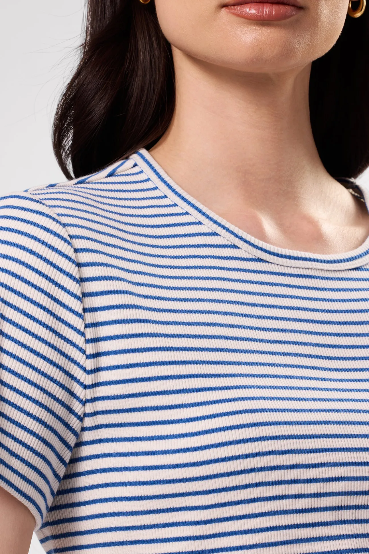 Eleanor Organic Cotton Modal Rib Tee