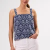 Eyelet Organic Cotton Tank