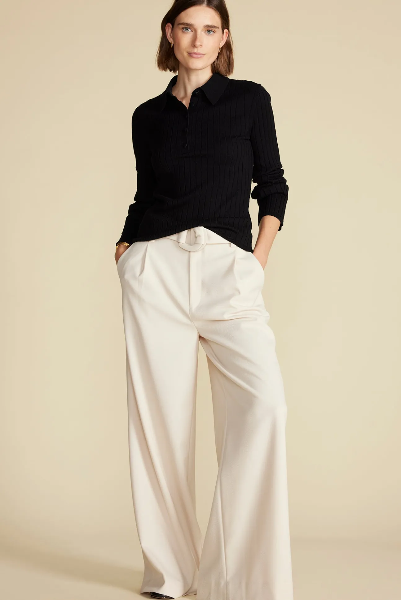 Lorraine Merino Wool Henley Sweater