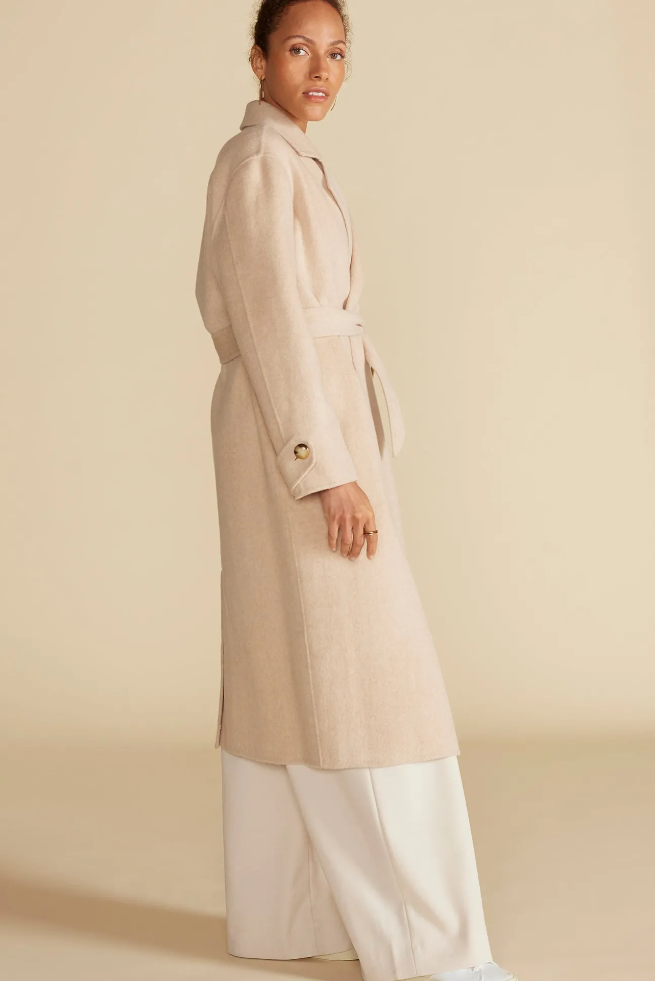 Lya Felted Wool Coat