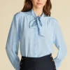 Milla Washable Silk Bow Blouse