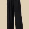 Pleated Wide Leg Trouser