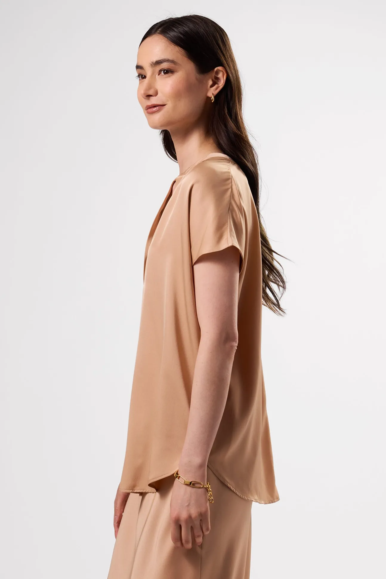 Renata Stretch Silk Blouse