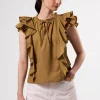 Ruffle Sleeve Top
