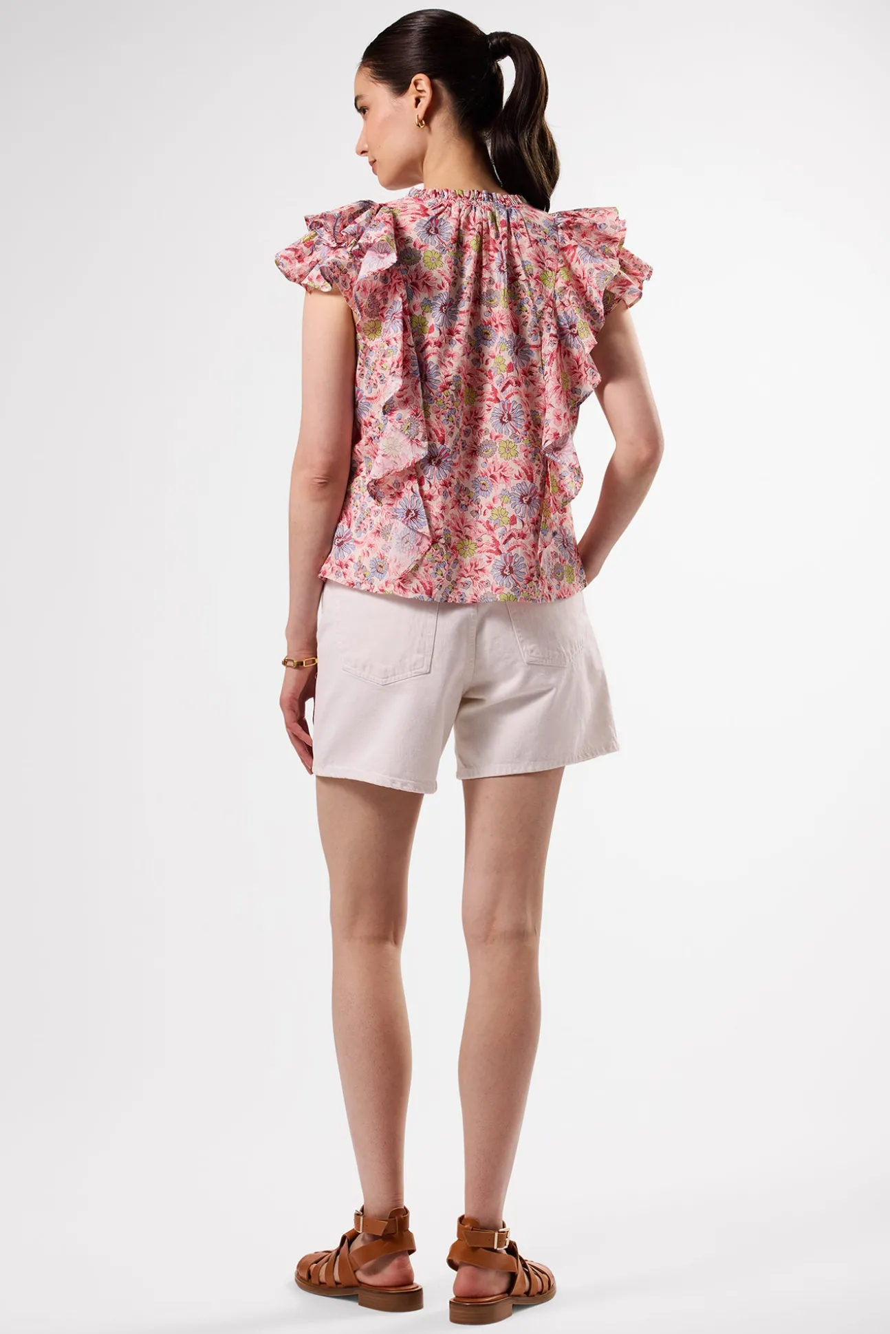 Ruffle Sleeve Top
