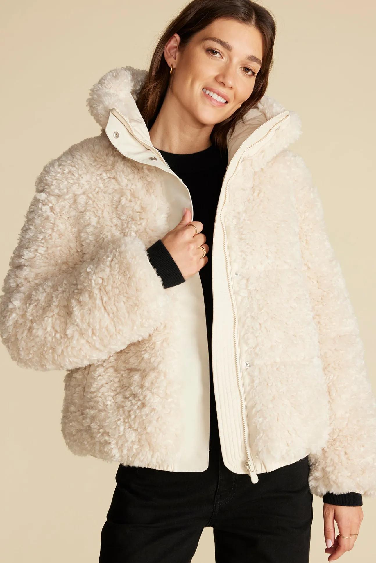 Save The Duck Kennie Faux Shearling Jacket