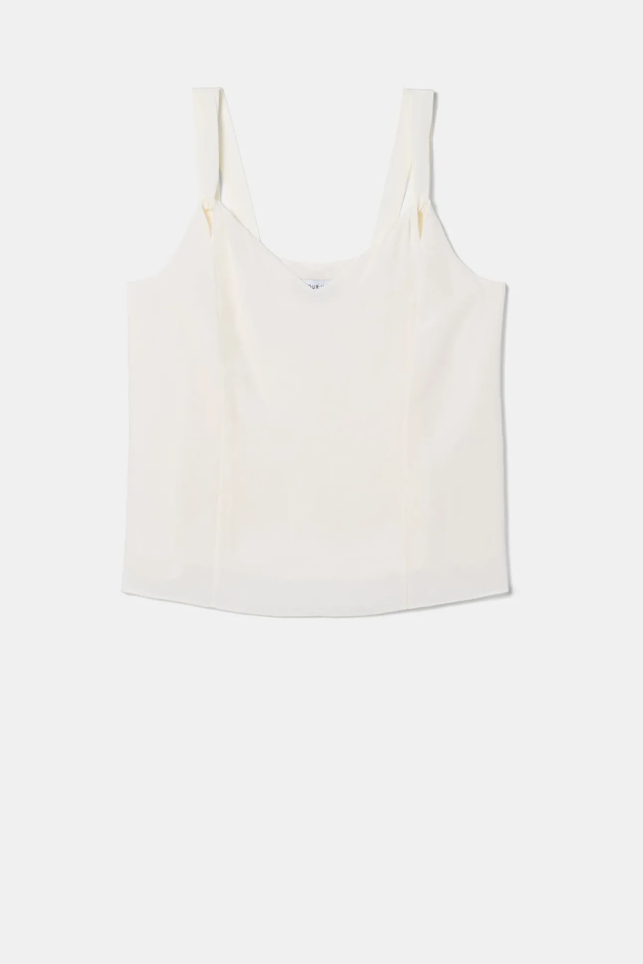 Twist Strap Washable Silk Tank