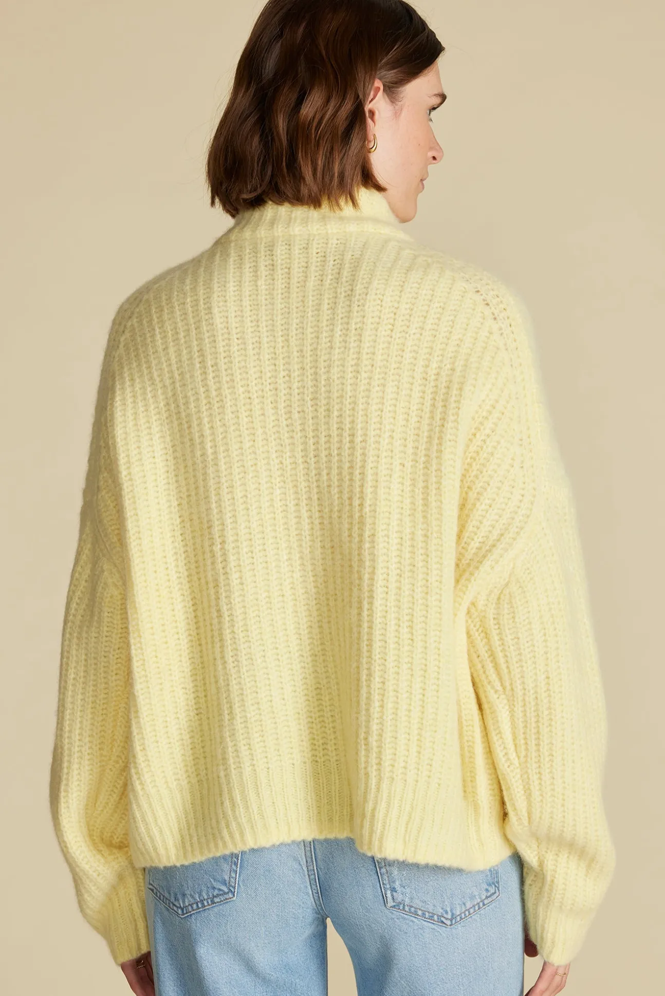 Veronique Chunky Half Zip Pullover Sweater